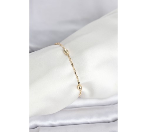 CM 14K Gold Renk Damla Topçuk Model Kadın Bileklik - TJ-BB8284