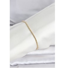 CM 14K Gold Renk Burgulu Zincir Model Kadın Bileklik - TJ-BB8288