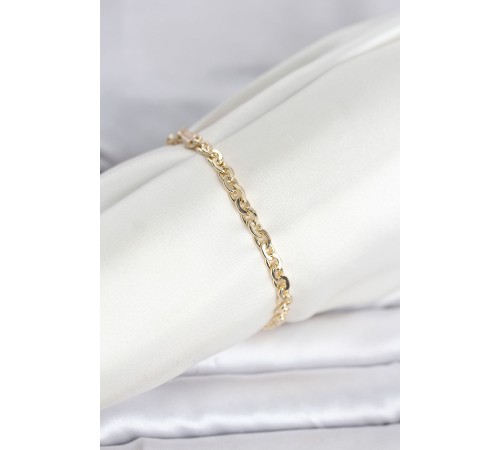 CM 14K Gold Renk Zincir Model Kadın Bileklik - TJ-BB8289