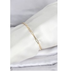 CM 14K Gold Renk Ataç Zincir Model Kadın Bileklik - TJ-BB8283