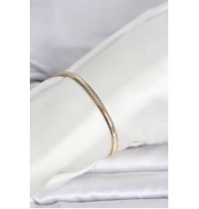 CM 14K Gold Renk Yassı Yılan Zincir Model Kadın Bileklik - TJ-BB8293