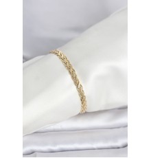 CM 14K Gold Renk Sarmal Zincir Model Kadın Bileklik - TJ-BB8298