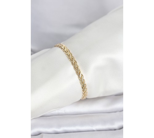 CM 14K Gold Renk Sarmal Zincir Model Kadın Bileklik - TJ-BB8298