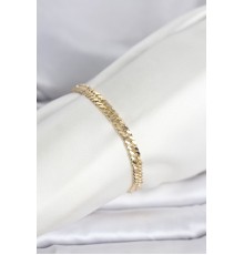 CM 14K Gold Renk Kalın Zincir Model Kadın Bileklik - TJ-BB8304