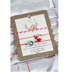 Marteniçka Bileklik 3'lü Püsküllü ve Nazarlı Model - TJ-BB8310