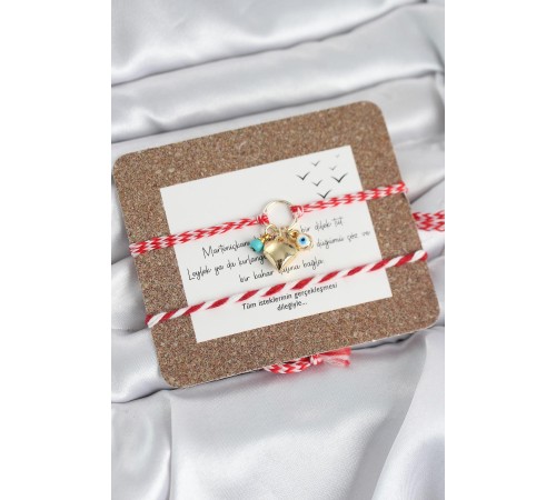 Marteniçka Bileklik 2'li Kalp ve Nazalı Model - TJ-BB8322