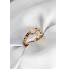 Gold Renk Mineli Su Kabağı Model Kadın Yüzük - TJ-BYK3953