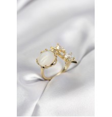 Gold Renk Kutup Yıldızı Model Kadın Yüzük - TJ-BYK4009