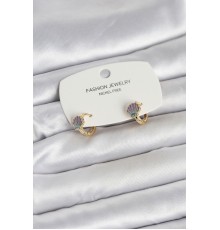 Deniz Kabuğu Model Gold Pirinç Çocuk Küpe - TJ-BKP11649