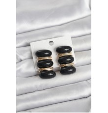 Siyah Vintage Model Gold Renk Kadın Küpe - TJ-BKP11675