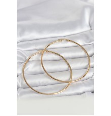 316L Çelik Gold Renk 70 mm Kadın Halka Küpe - TJ-BKP11687