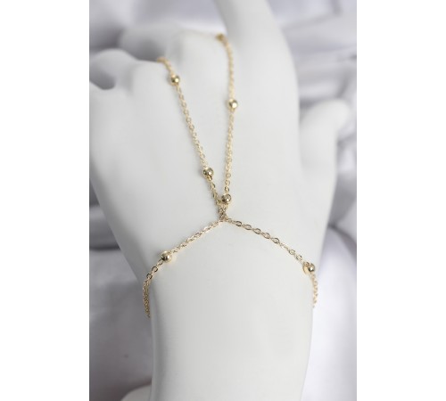 316L Çelik Gold Renk Top Zincirli Kadın Şahmeran - TJ-SN742