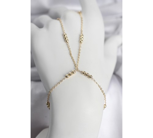 316L Çelik Top Zincirli Gold Renk Kadın Şahmeran - TJ-SN745