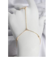 Pirinç Gold Renk Zirkon Taşlı Kadın Şahmeran - TJ-SN746