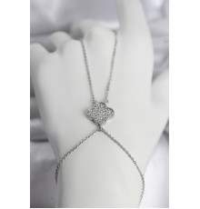 Pirinç Gümüş Renk Yonca Model Kadın Şahmeran - TJ-SN748