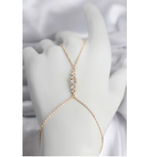 Pirinç Gold Renk Zirkon Taşlı Kadın Şahmeran - TJ-SN753