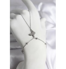 316L Çelik Gümüş Renk Model Kadın Şahmeran - TJ-SN739