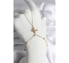 316L Çelik Gold Renk Model Kadın Şahmeran - TJ-SN740