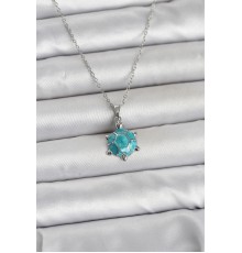 316L Çelik Zincir Gümüş Renk Kaplumbağa Model Kadın Kolye - TJ-BKO11023