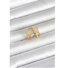 316L Çelik Gold Renk Vintage Model Kadın Yüzük - TJ-BYK4173