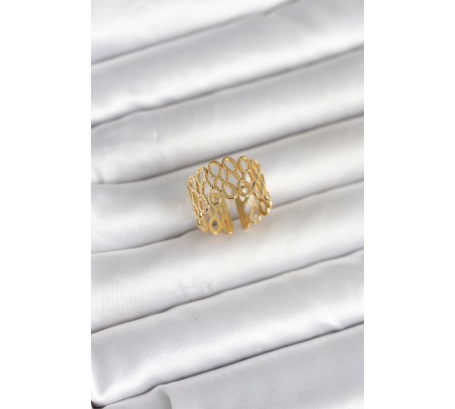 316L Çelik Sarmal Zincir Model Kadın Yüzük - TJ-BYK4175