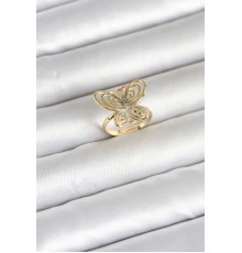 Pirinç Gold Renk Füsun Model Kadın Yüzük - TJ-BYK4184