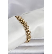 316L Çelik Gold Renk Hasır Zincir Model Kadın Bileklik - TJ-BB8381