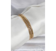 316L Çelik Gold Renk 3'lü Kadın Bileklik - TJ-BB8384