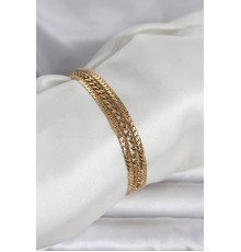 316L Çelik Gold Renk 3'lü Kadın Bileklik - TJ-BB8384