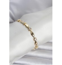 Pirinç Gold Renk Sütun Model Kadın Bileklik - TJ-BB8404