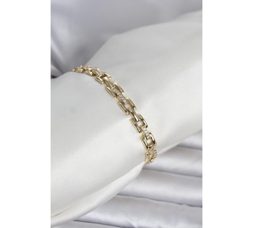 Xuping Zincir Model Gold Renk Kadın Bileklik - TJ-BB8413
