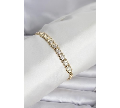 Xuping Model Zirkon Taşlı Gold Renk Kadın Bileklik - TJ-BB8415