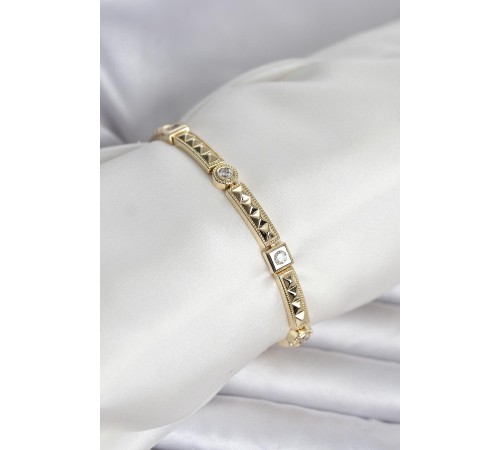 Xuping Punta Model Gold Renk Kadın Bileklik - TJ-BB8417