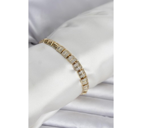Xuping Zirkon Taşlı Gold Renk Kadın Bileklik - TJ-BB8434