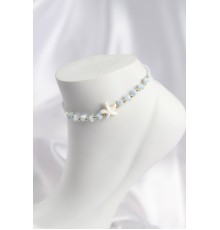 Buz Mavisi Renk Deniz Yıldızı Motifli Halhal - TJ-HH1673