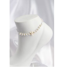 Beyaz ve Karışık Renk Deniz Yıldızı Motifli Halhal - TJ-HH1675