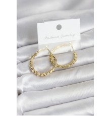 Pirinç Gold Renk Dorika Halka Kadın Küpe - TJ-BKP11777