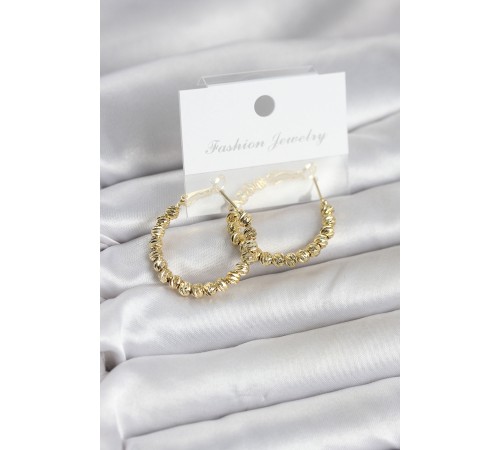 Pirinç Gold Renk Dorika Halka Kadın Küpe - TJ-BKP11777