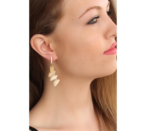 Deniz Kabuklu Bayan Küpe - TJ-BKP4231-KS