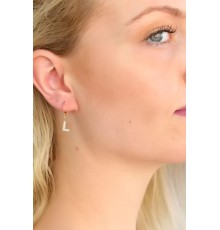 L Harf Bayan Küpe - TJ-BKP4850-KS