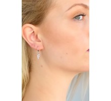 F Harf Bayan Küpe - TJ-BKP4866-KS