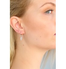 F Harf Bayan Küpe - TJ-BKP4866-KS