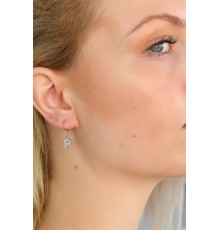 P Harf Bayan Küpe - TJ-BKP4871-KS