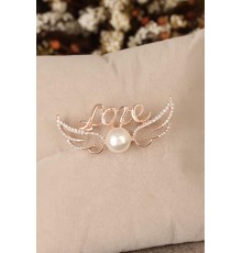 Zirkon Taşlı Kanatlı Figürlü Broş - TJ-BRS251