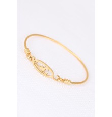 Gold Çelik Akrepli Erkek Kelepçe Bileklik - TJ-EB1902