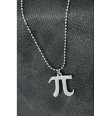 Pi Sayısı Tasarımlı Metal Erkek Kolye - TJ-ERK902-KS