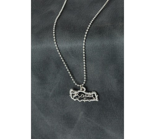 Atatürk İmzalı Metal Erkek Kolye - TJ-ERK921-KS