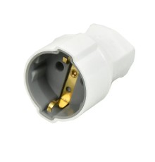 Topraklı Dişi Fiş Beyaz