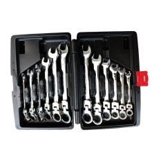 12 Parça Mafsallı Çırçırlı Kombine Taşıma Çantalı Anahtar Seti