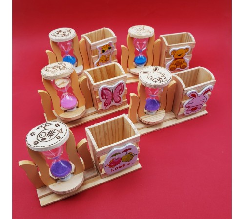 Kum Saati Kalemlik Kutulu